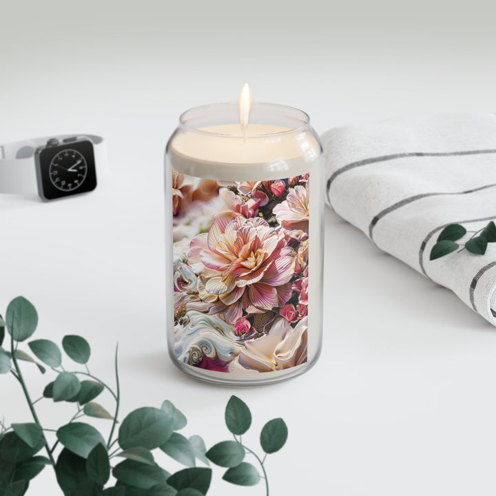 Floral Swirl Essence - Scented Candle - Home Decor - g(0D·IO) - Vanilla Bean - 13.75oz -