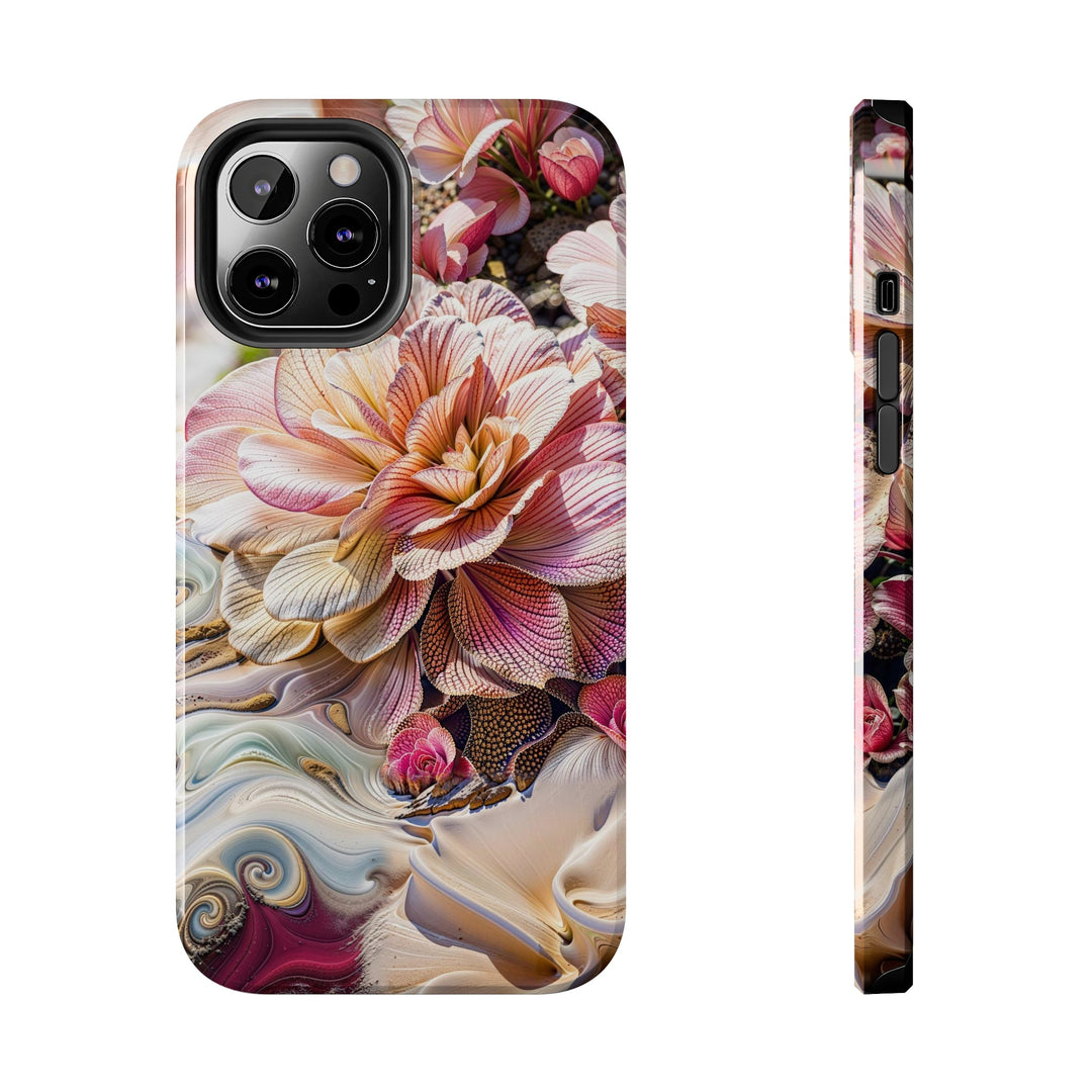 Floral Swirl Essence - Tough Phone Case - Phone Case - g(0D·IO) - iPhone 12 Pro Max - -