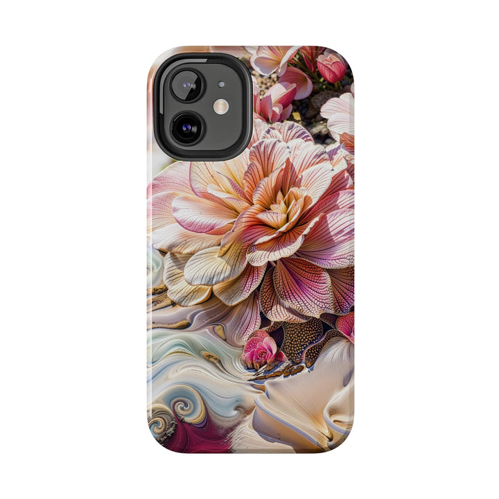 Floral Swirl Essence - Tough Phone Case - Phone Case - g(0D·IO) - iPhone 13 Mini - -