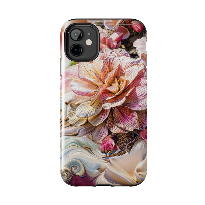 Floral Swirl Essence - Tough Phone Case - Phone Case - g(0D·IO) - iPhone 13 Mini - -