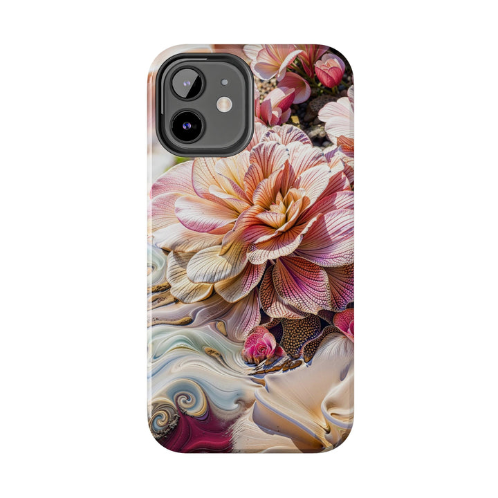 Floral Swirl Essence - Tough Phone Case - Phone Case - g(0D·IO) - iPhone 13 Mini - -