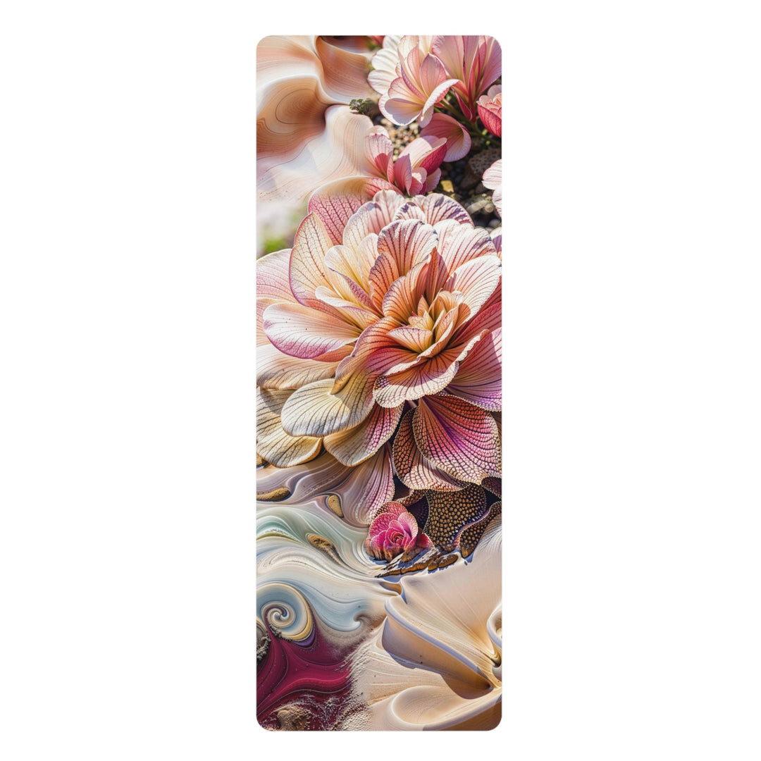 Floral Swirl Essence - Yoga Mat - Home Decor - g(0D·IO) - 24” x 68” - -