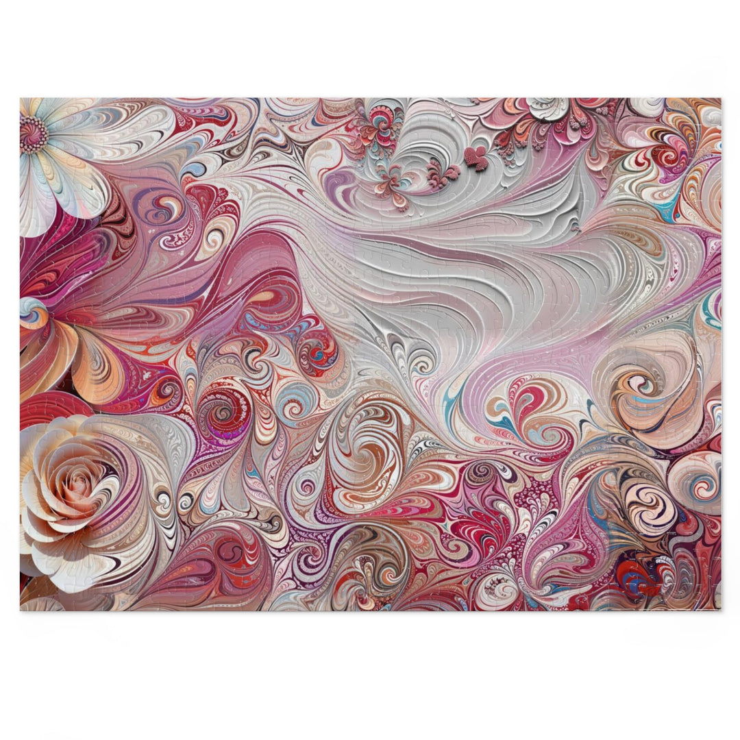 Floral Swirl Symphony - Jigsaw Puzzle (100, 252, 500, 1000 pieces) - Puzzle - g(0D·IO) - 20.5" × 15" (500 pcs) - -