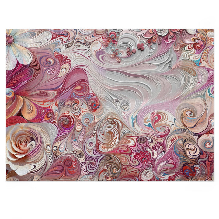 Floral Swirl Symphony - Jigsaw Puzzle (100, 252, 500, 1000 pieces) - Puzzle - g(0D·IO) - 20.5" × 15" (500 pcs) - -