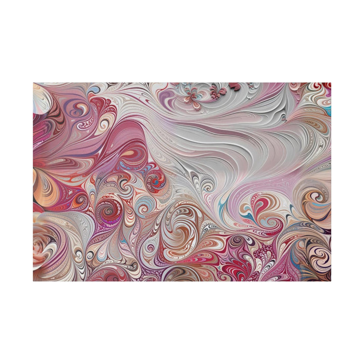 Floral Swirl Symphony - Matte Canvas - Canvas - g(0D·IO) - 48″ x 32″ (Horizontal) - 0.75'' -