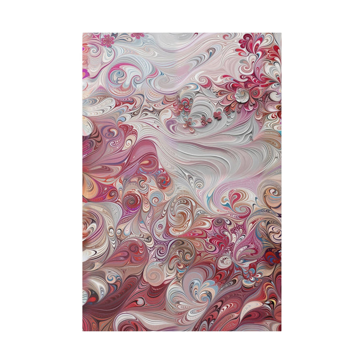 Floral Swirl Symphony - Matte Canvas - Canvas - g(0D·IO) - 32″ x 48″ (Vertical) - 0.75'' -