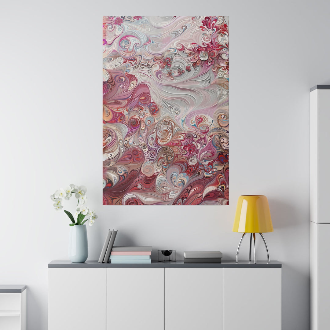 Floral Swirl Symphony - Matte Canvas - Canvas - g(0D·IO) - 32" x 32" (Square) - 0.75'' -