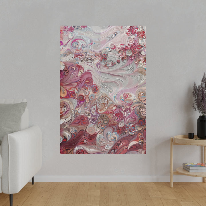 Floral Swirl Symphony - Matte Canvas - Canvas - g(0D·IO) - 32" x 32" (Square) - 0.75'' -