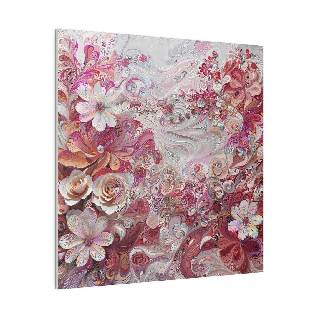 Floral Swirl Symphony - Matte Canvas - Canvas - g(0D·IO) - 32" x 32" (Square) - 0.75'' -