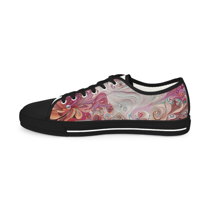 Floral Swirl Symphony - Men's Lowtop Sneakers - Shoes - g(0D·IO) - US 5 - Black sole -