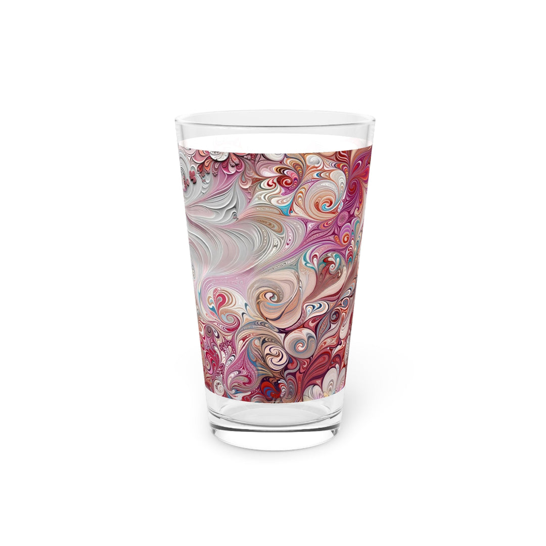 Floral Swirl Symphony - Pint Glass - Mug - g(0D·IO) - 16oz - -