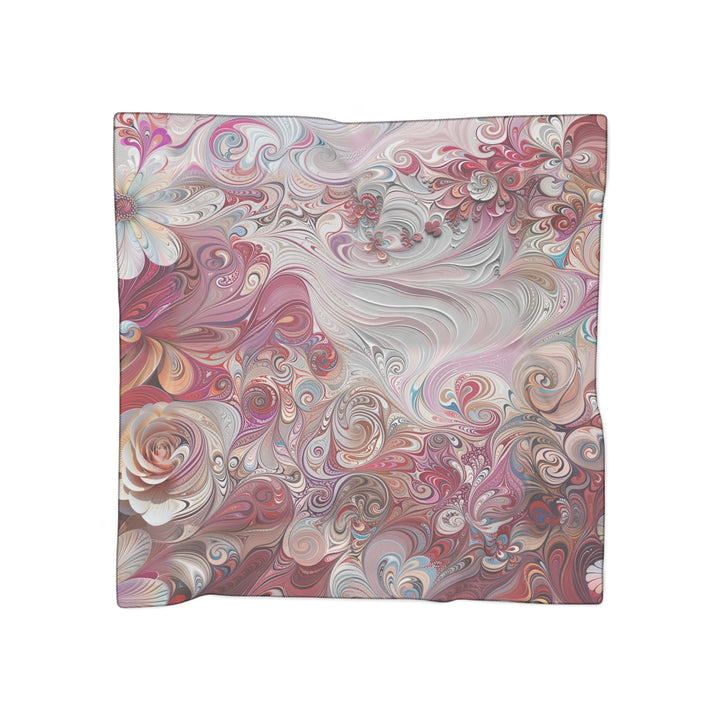 Floral Swirl Symphony - Poly Scarf - Accessories - g(0D·IO) - Poly voile - 50" × 50" -