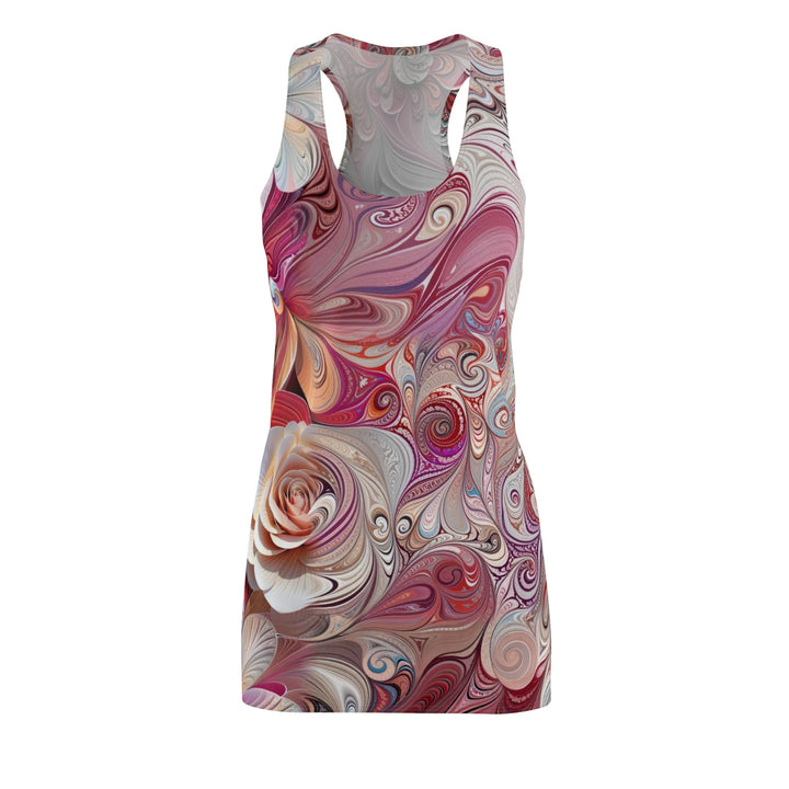 Floral Swirl Symphony - Racerback Dress - All Over Prints - g(0D·IO) - XS - -