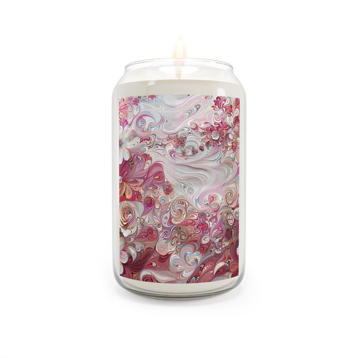 Floral Swirl Symphony - Scented Candle - Home Decor - g(0D·IO) - Sea Breeze - 13.75oz -