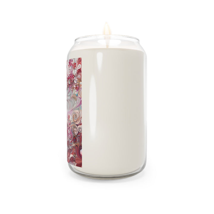 Floral Swirl Symphony - Scented Candle - Home Decor - g(0D·IO) - Vanilla Bean - 13.75oz -