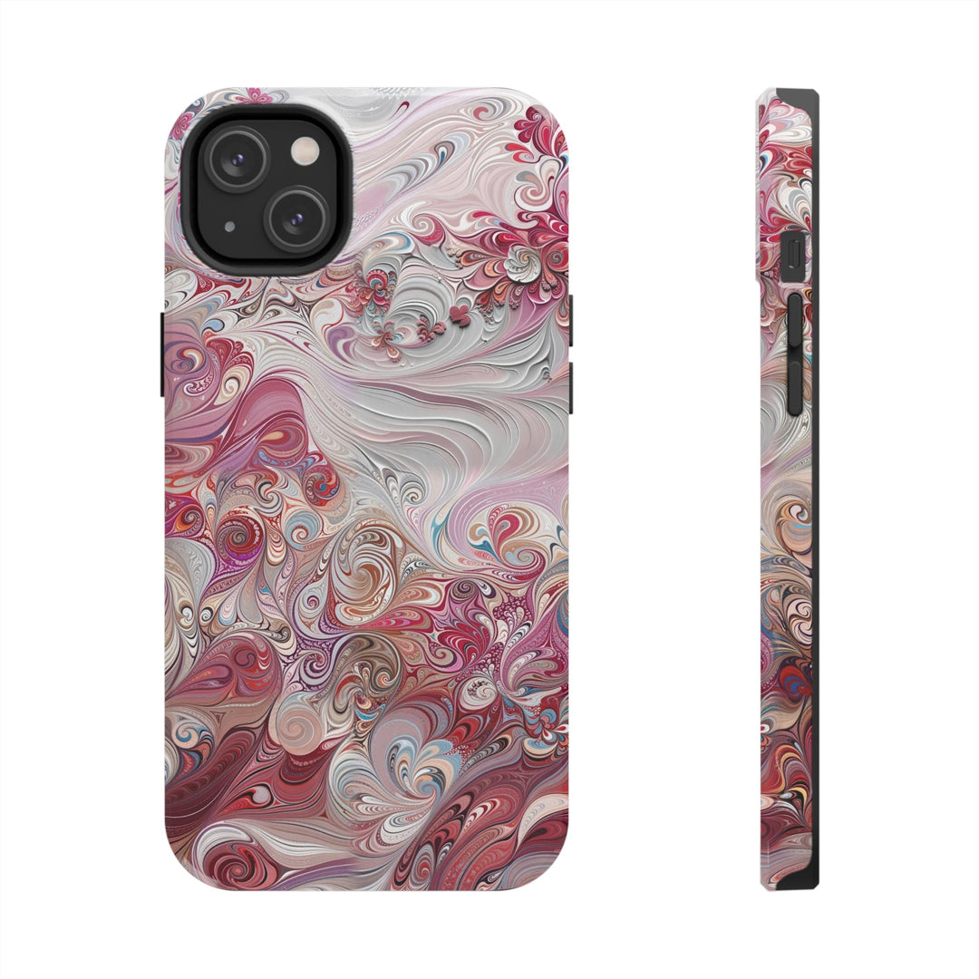 Floral Swirl Symphony - Tough Phone Case - Phone Case - g(0D·IO) - iPhone 14 Plus - -