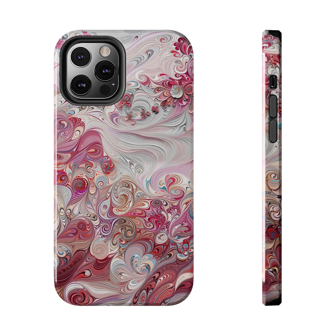 Floral Swirl Symphony - Tough Phone Case - Phone Case - g(0D·IO) - iPhone 12 Pro - -