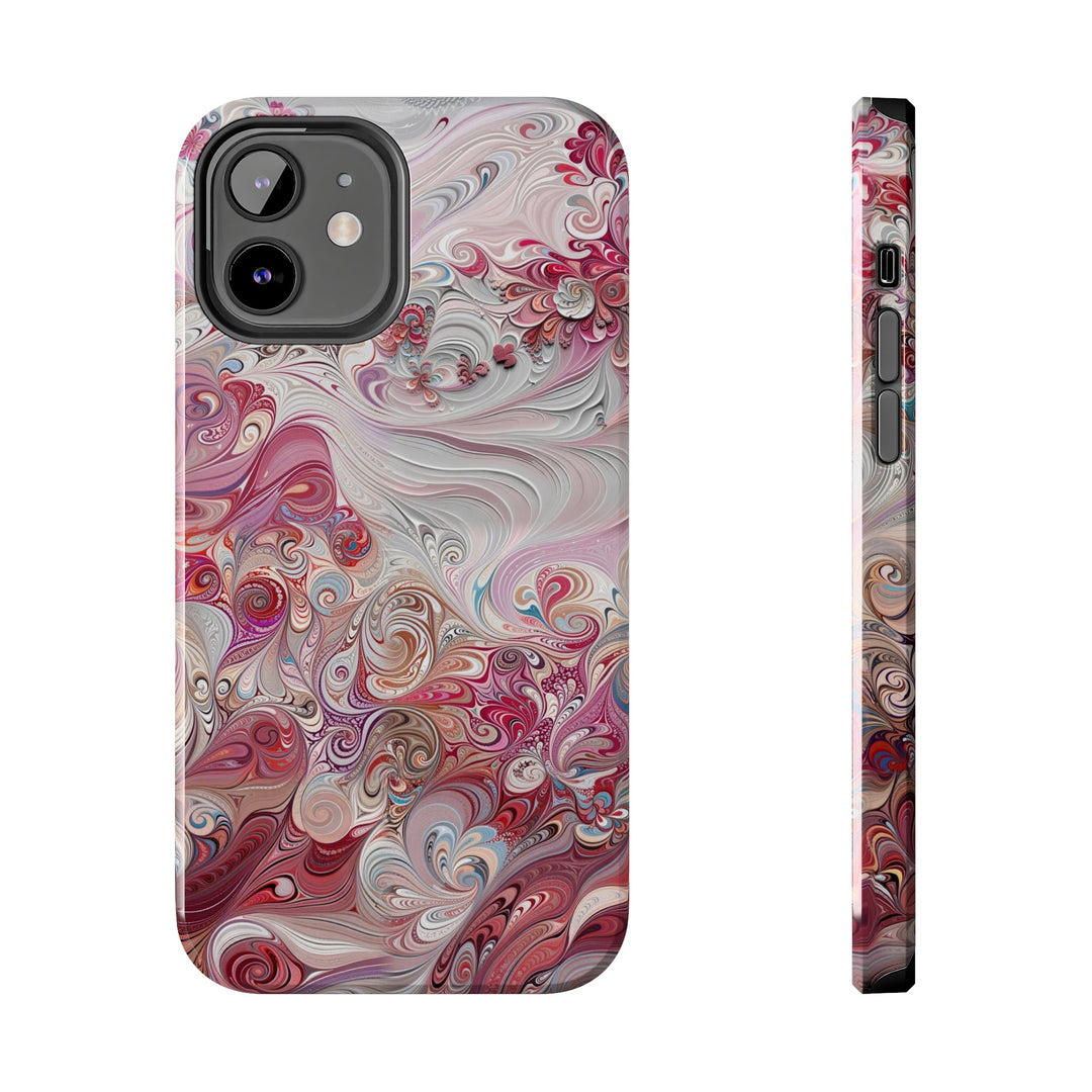 Floral Swirl Symphony - Tough Phone Case - Phone Case - g(0D·IO) - iPhone 12 - -