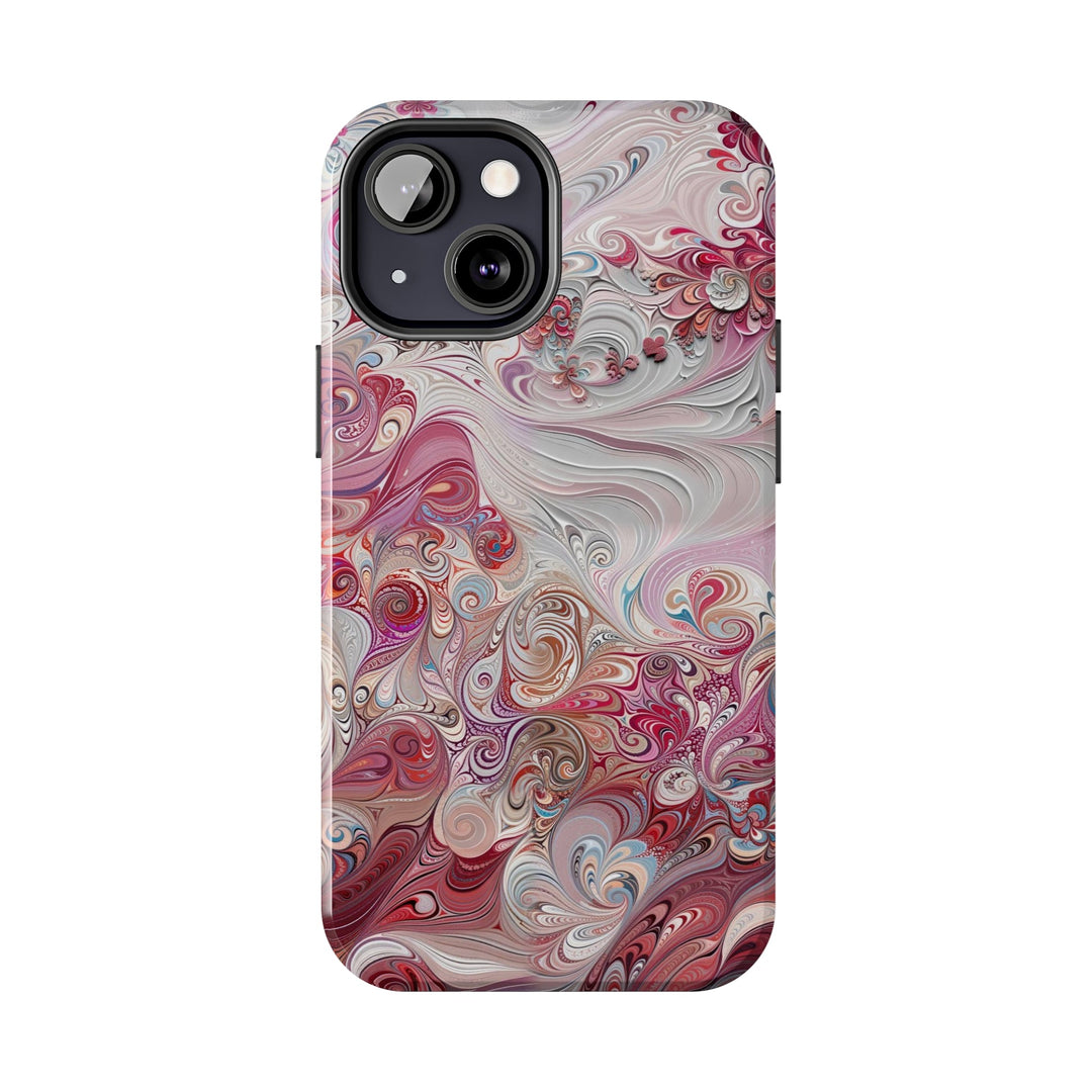 Floral Swirl Symphony - Tough Phone Case - Phone Case - g(0D·IO) - iPhone 13 Mini - -