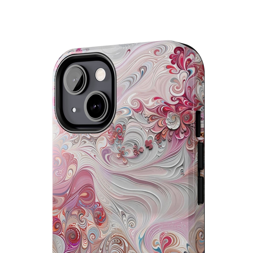 Floral Swirl Symphony - Tough Phone Case - Phone Case - g(0D·IO) - iPhone 13 Mini - -