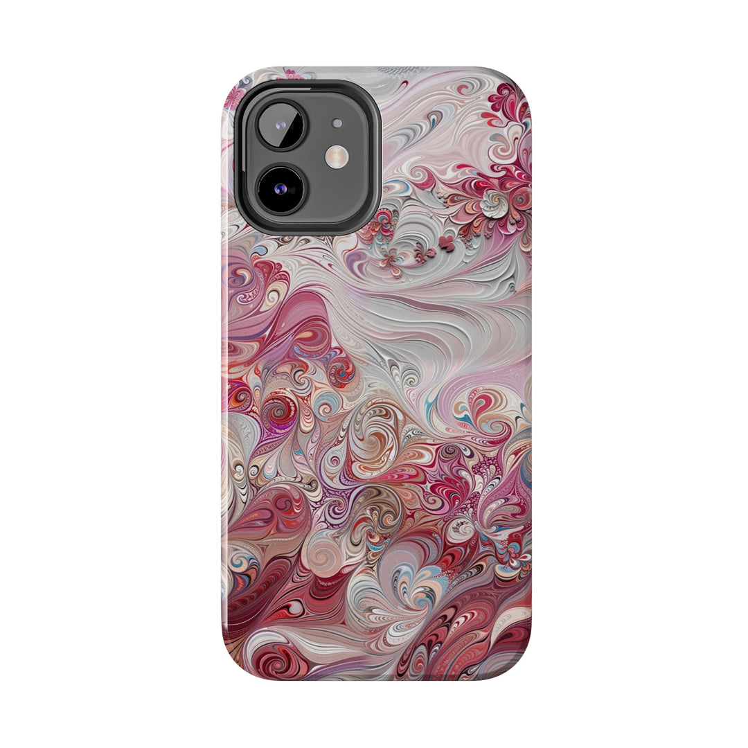 Floral Swirl Symphony - Tough Phone Case - Phone Case - g(0D·IO) - iPhone 13 Mini - -