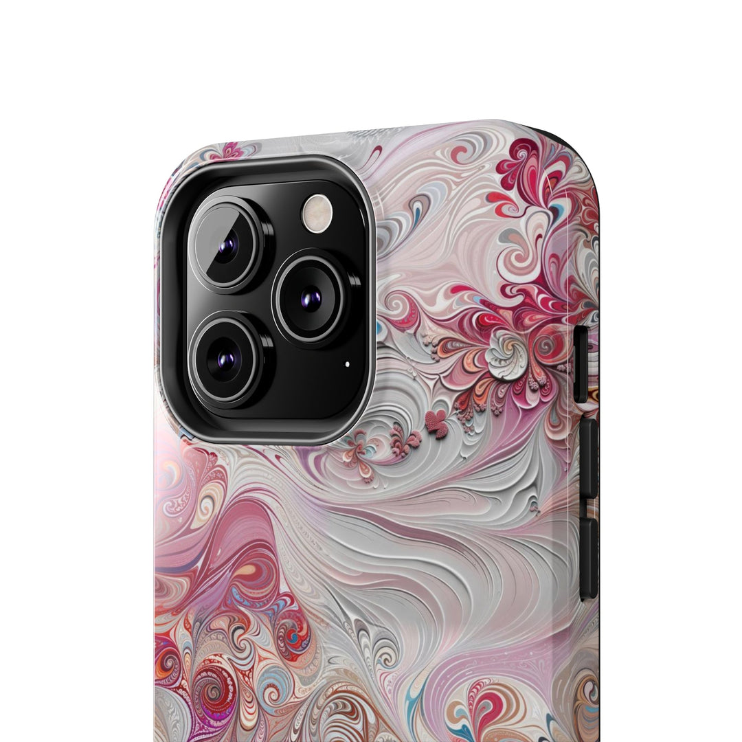 Floral Swirl Symphony - Tough Phone Case - Phone Case - g(0D·IO) - iPhone 13 Mini - -