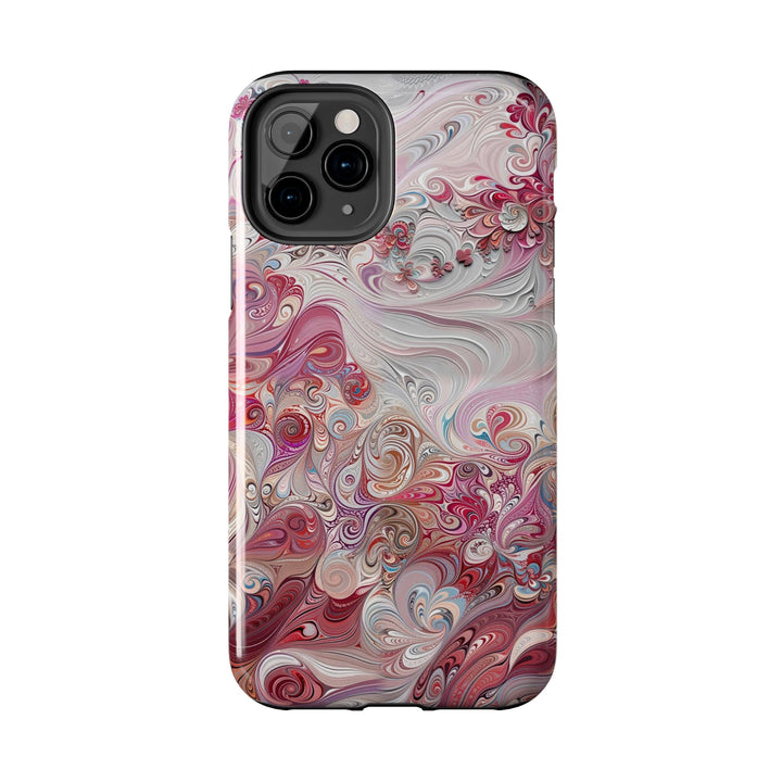 Floral Swirl Symphony - Tough Phone Case - Phone Case - g(0D·IO) - iPhone 13 Mini - -