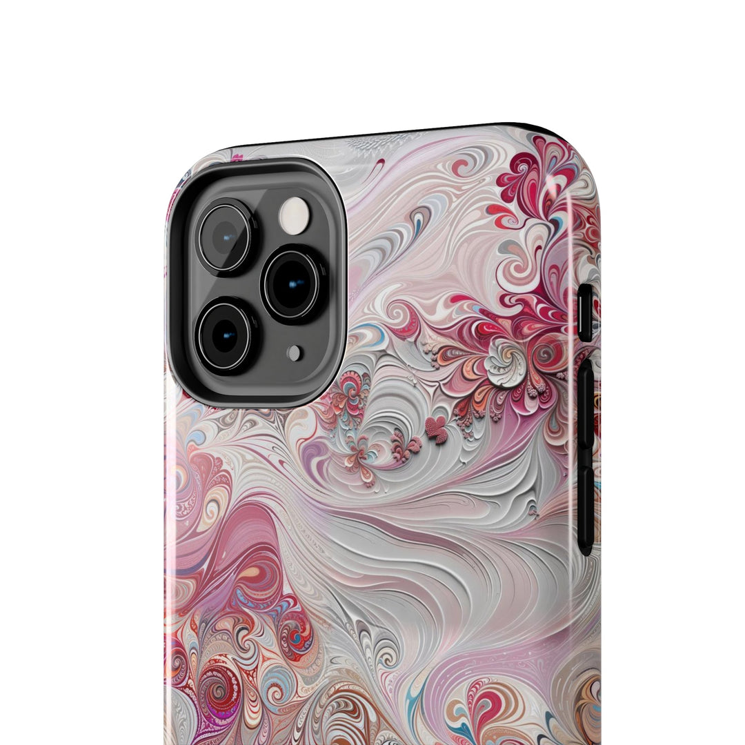 Floral Swirl Symphony - Tough Phone Case - Phone Case - g(0D·IO) - iPhone 13 Mini - -