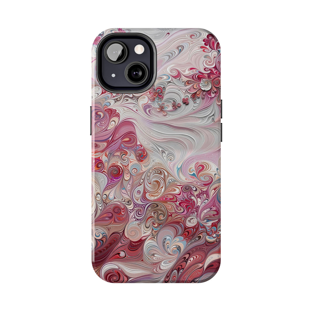 Floral Swirl Symphony - Tough Phone Case - Phone Case - g(0D·IO) - iPhone 13 Mini - -