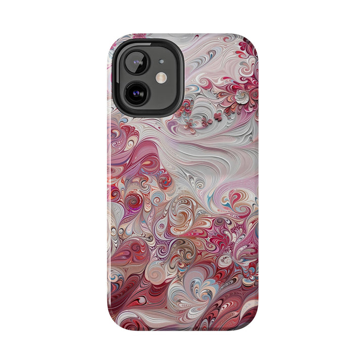 Floral Swirl Symphony - Tough Phone Case - Phone Case - g(0D·IO) - iPhone 13 Mini - -