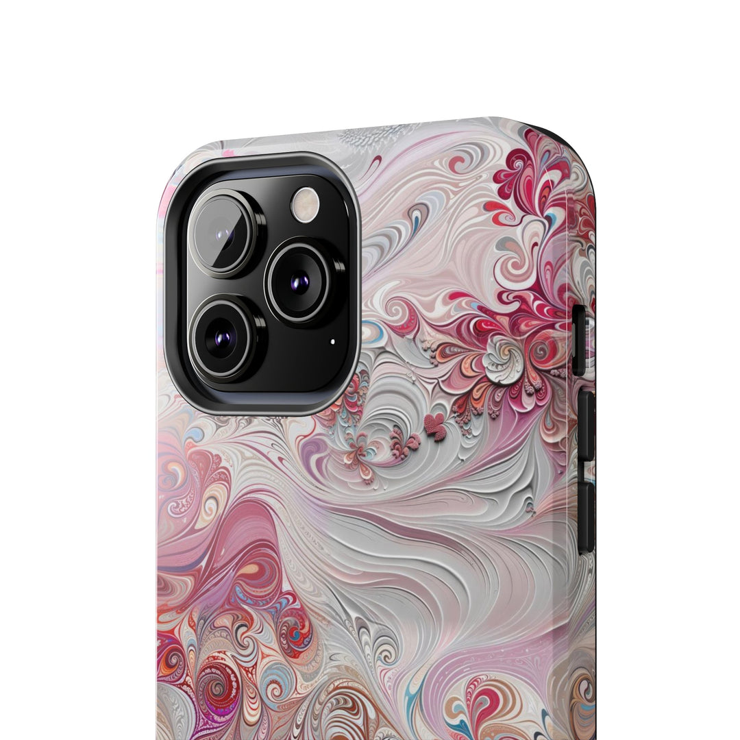 Floral Swirl Symphony - Tough Phone Case - Phone Case - g(0D·IO) - iPhone 13 Mini - -