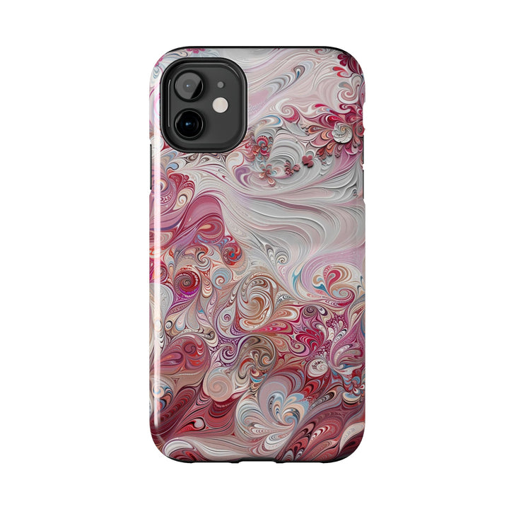 Floral Swirl Symphony - Tough Phone Case - Phone Case - g(0D·IO) - iPhone 13 Mini - -