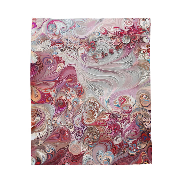 Floral Swirl Symphony - Velveteen Plush Blanket - All Over Prints - g(0D·IO) - 50" × 60" - -