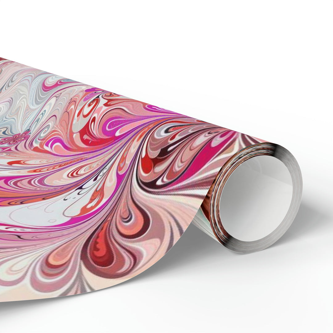 Floral Swirl Symphony - Wrapping Paper - Home Decor - g(0D·IO) - 30'' x 72'' - Matte -