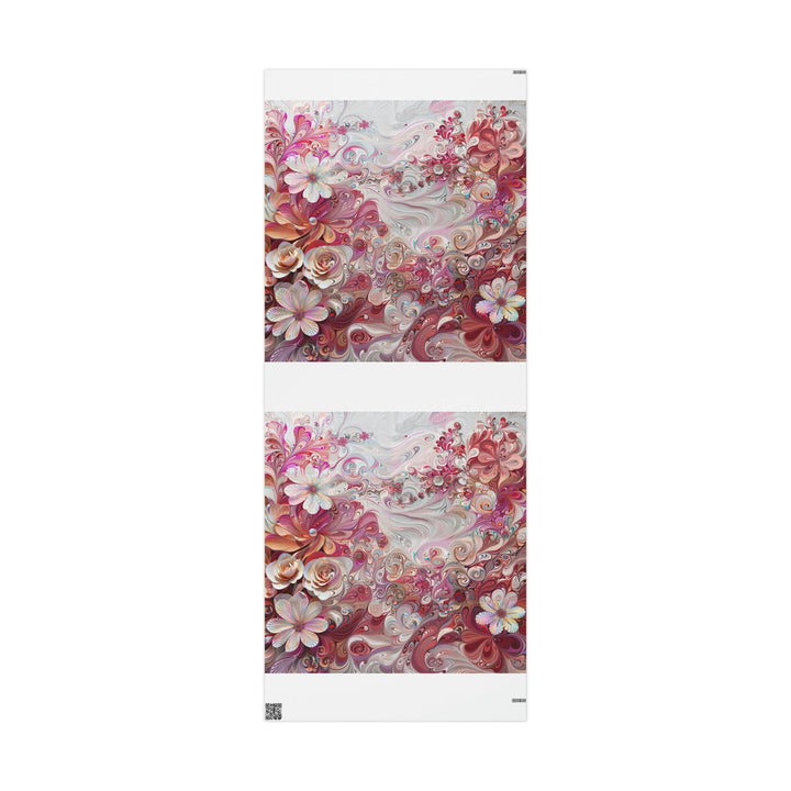 Floral Swirl Symphony - Wrapping Paper - Home Decor - g(0D·IO) - 30'' x 72'' - Matte -