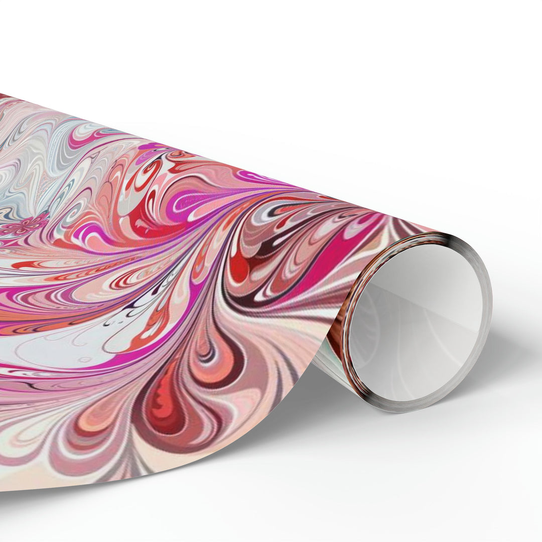 Floral Swirl Symphony - Wrapping Paper - Home Decor - g(0D·IO) - 30'' x 72'' - Matte -