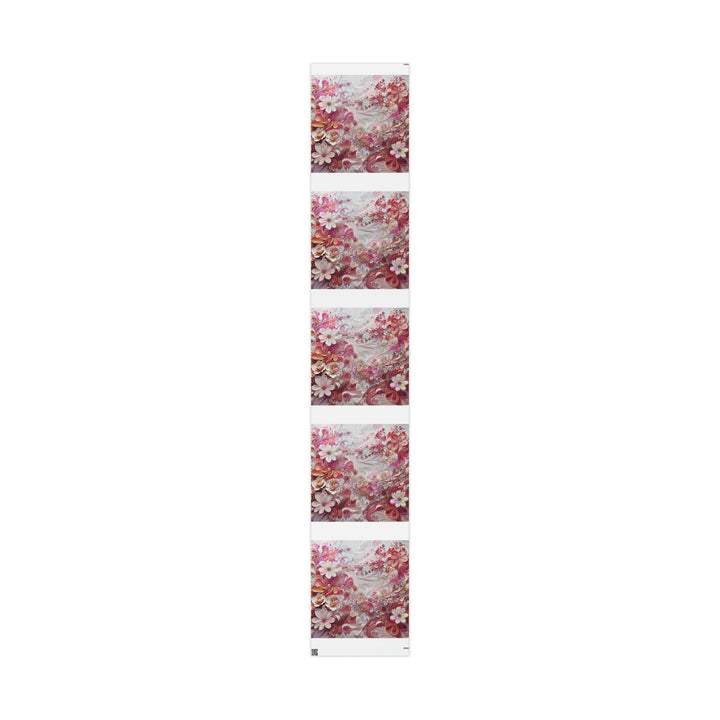 Floral Swirl Symphony - Wrapping Paper - Home Decor - g(0D·IO) - 30" x 180" - Matte -
