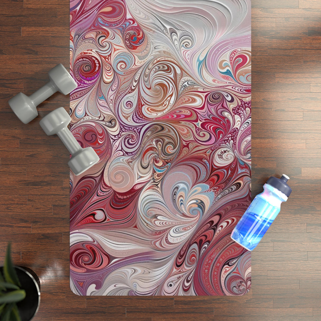 Floral Swirl Symphony - Yoga Mat - Home Decor - g(0D·IO) - 24” x 68” - -