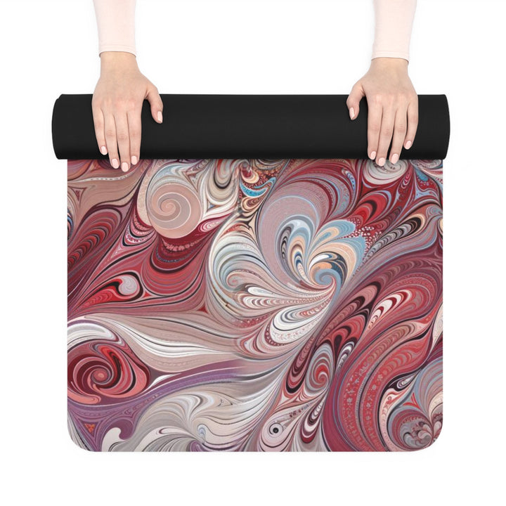 Floral Swirl Symphony - Yoga Mat - Home Decor - g(0D·IO) - 24” x 68” - -