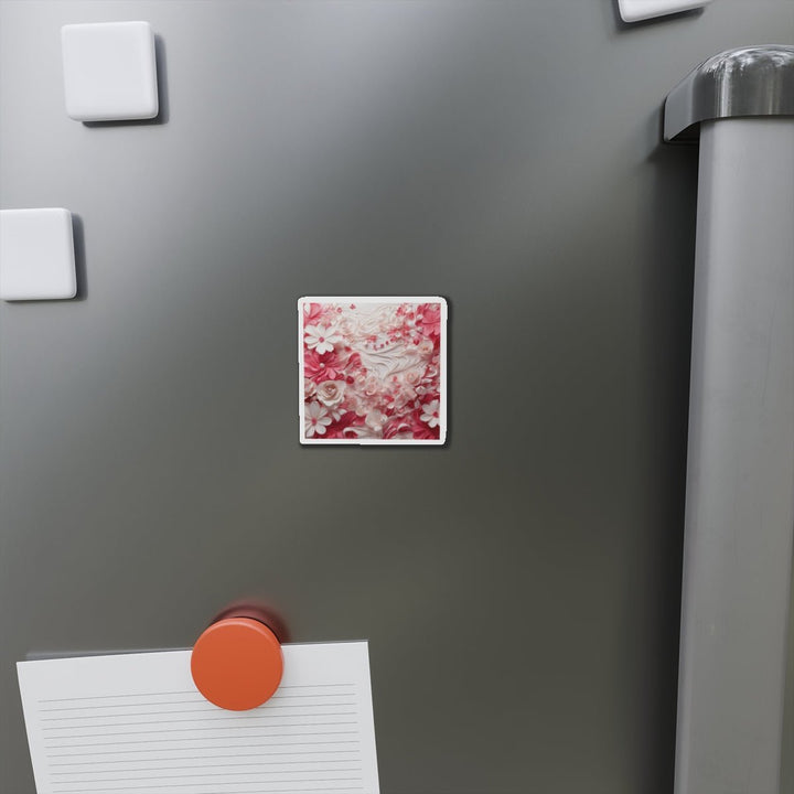 Floral Swirls Abstraction - Die-cut Magnet - Home Decor - g(0D·IO) - 6 × 6" - Die-Cut - 1 pc