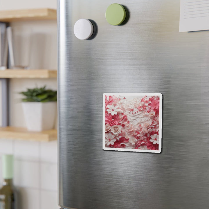Floral Swirls Abstraction - Die-cut Magnet - Home Decor - g(0D·IO) - 6 × 6" - Die-Cut - 1 pc