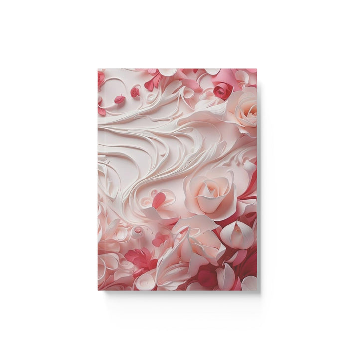 Floral Swirls Abstraction - Hard Backed Journal - Paper products - g(0D·IO) - Ruled line - A5 - White