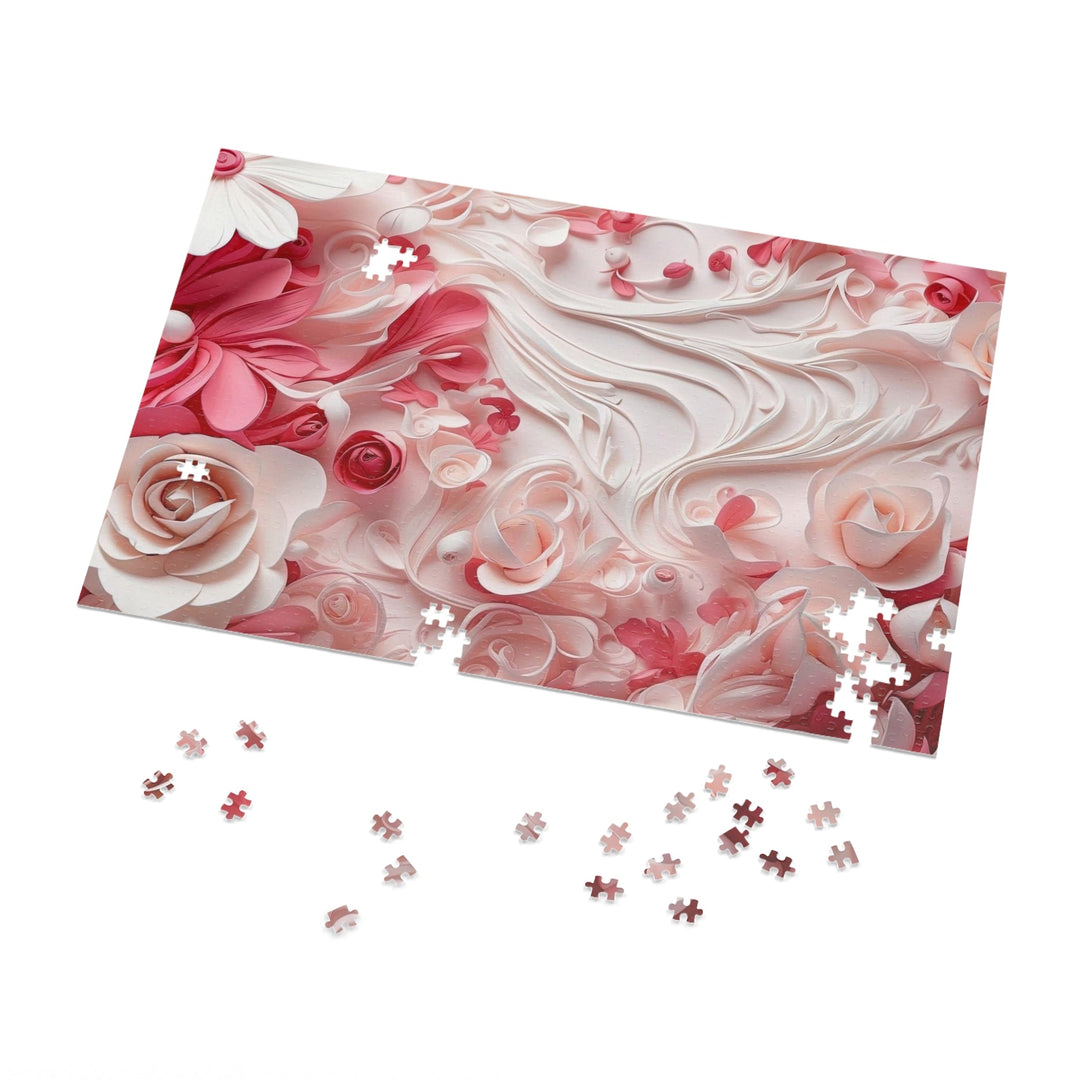 Floral Swirls Abstraction - Jigsaw Puzzle (100, 252, 500, 1000 pieces) - Puzzle - g(0D·IO) - 29.25" × 19.75" (1000 pcs) - -