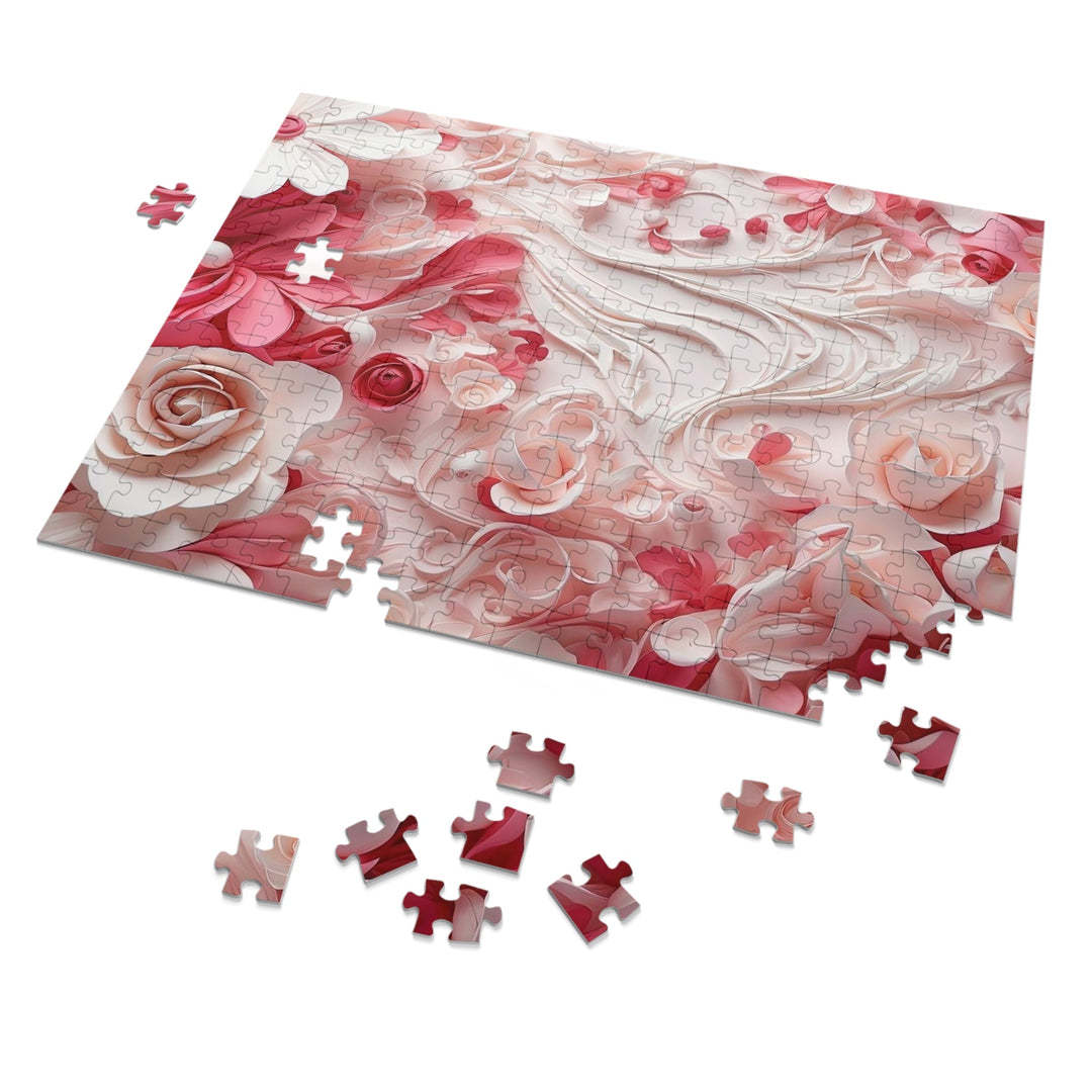 Floral Swirls Abstraction - Jigsaw Puzzle (100, 252, 500, 1000 pieces) - Puzzle - g(0D·IO) - 29.25" × 19.75" (1000 pcs) - -