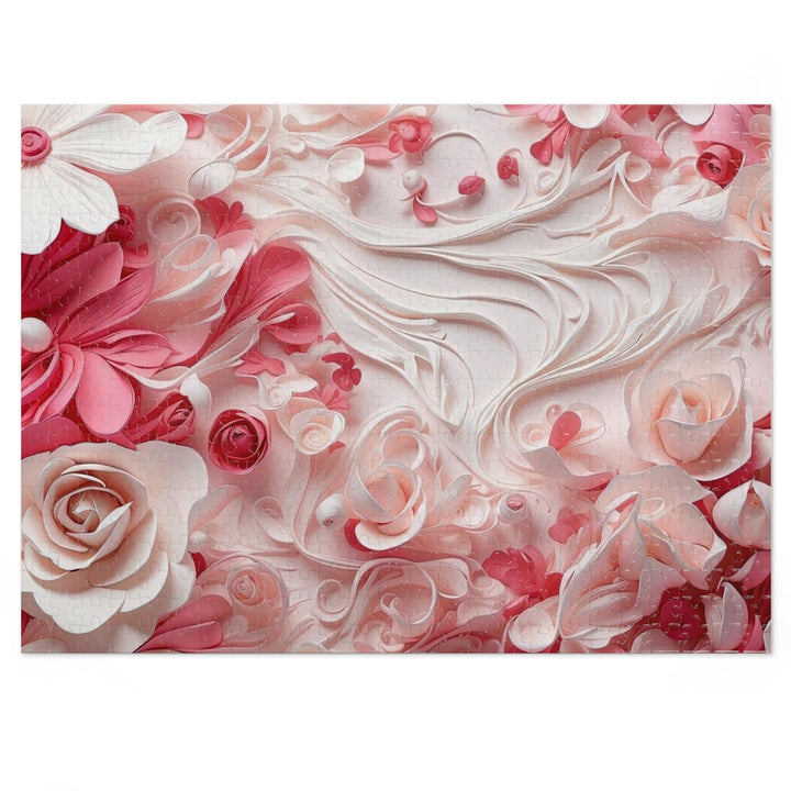 Floral Swirls Abstraction - Jigsaw Puzzle (100, 252, 500, 1000 pieces) - Puzzle - g(0D·IO) - 20.5" × 15" (500 pcs) - -