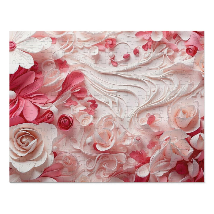 Floral Swirls Abstraction - Jigsaw Puzzle (100, 252, 500, 1000 pieces) - Puzzle - g(0D·IO) - 14" × 11" (252 pcs) - -