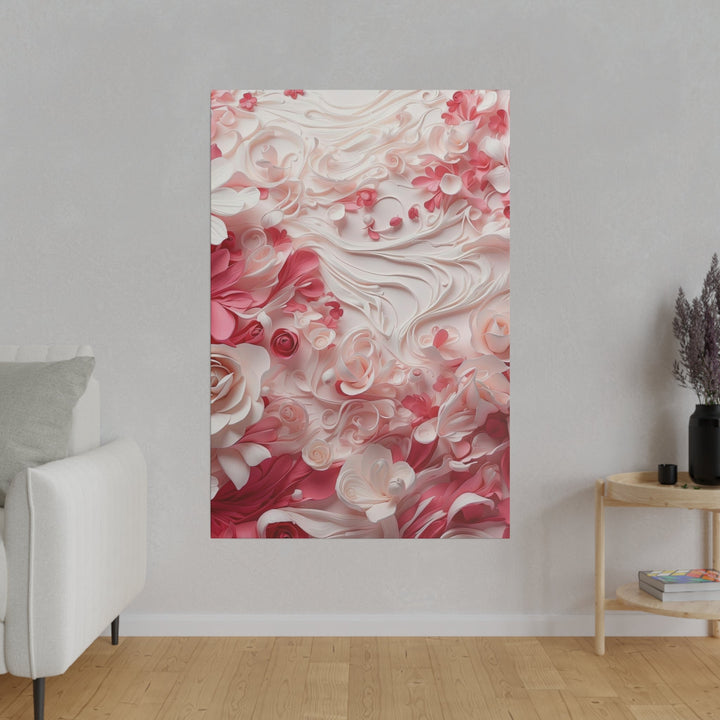 Floral Swirls Abstraction - Matte Canvas - Canvas - g(0D·IO) - 32" x 32" (Square) - 0.75'' -