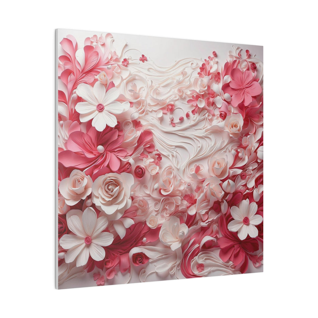 Floral Swirls Abstraction - Matte Canvas - Canvas - g(0D·IO) - 32" x 32" (Square) - 0.75'' -