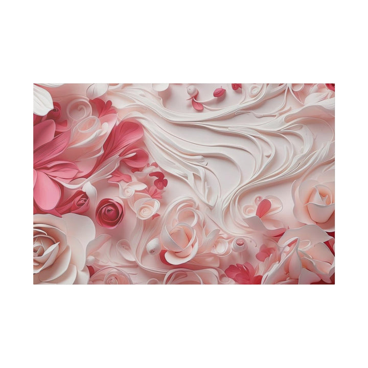 Floral Swirls Abstraction - Matte Canvas - Canvas - g(0D·IO) - 48″ x 32″ (Horizontal) - 0.75'' -