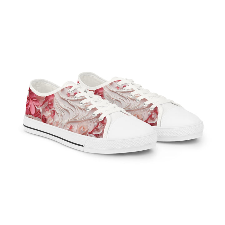 Floral Swirls Abstraction - Men's Lowtop Sneakers - Shoes - g(0D·IO) - US 5 - White sole -